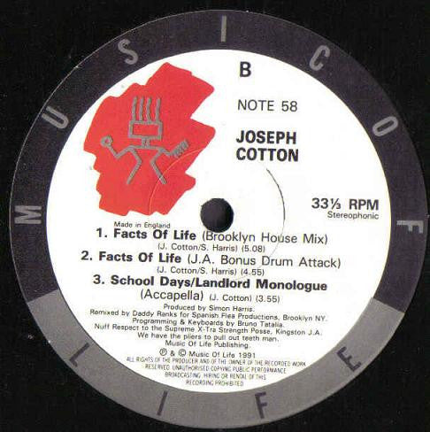 Joseph Cotton : Facts Of Life (12")