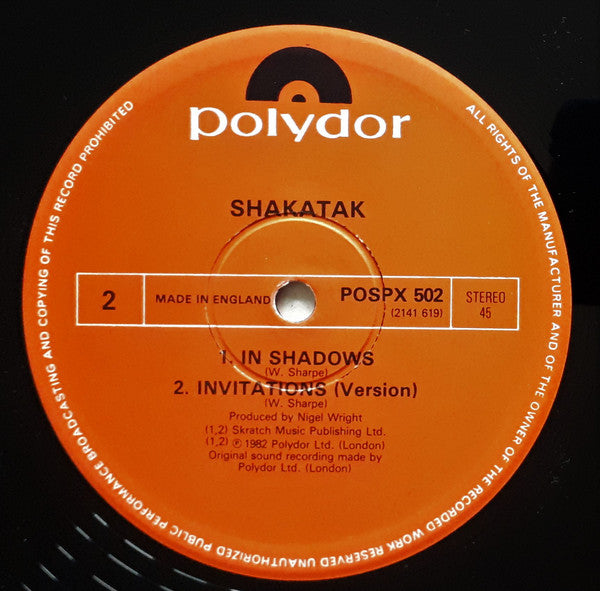 Shakatak : Invitations (12", Single)
