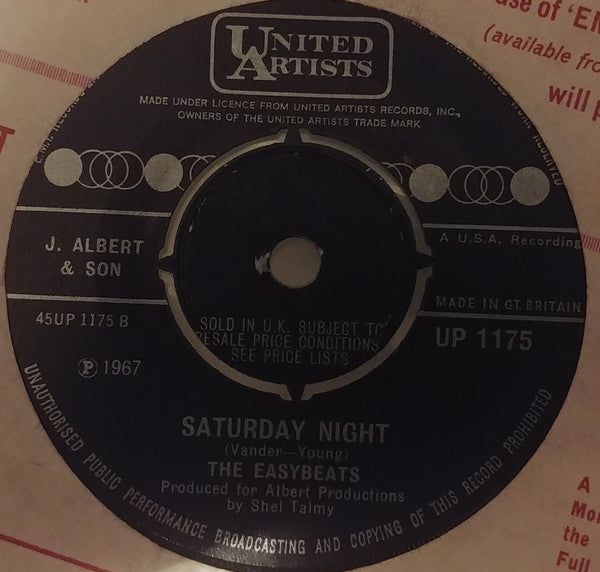 The Easybeats : Who'll Be The One  (7", Single, 4 P)