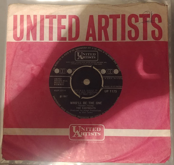 The Easybeats : Who'll Be The One  (7", Single, 4 P)