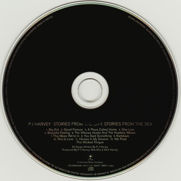 PJ Harvey : Stories From The City, Stories From The Sea (CD, Album, RE, S/Edition, Dis)