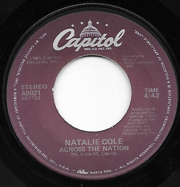 Natalie Cole : You Were Right Girl (7", Single)