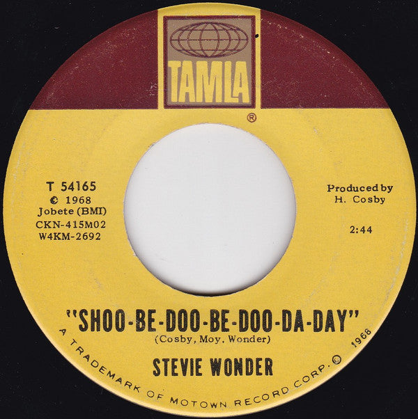 Stevie Wonder : Shoo-Be-Doo-Be-Doo-Da-Day (7", Roc)