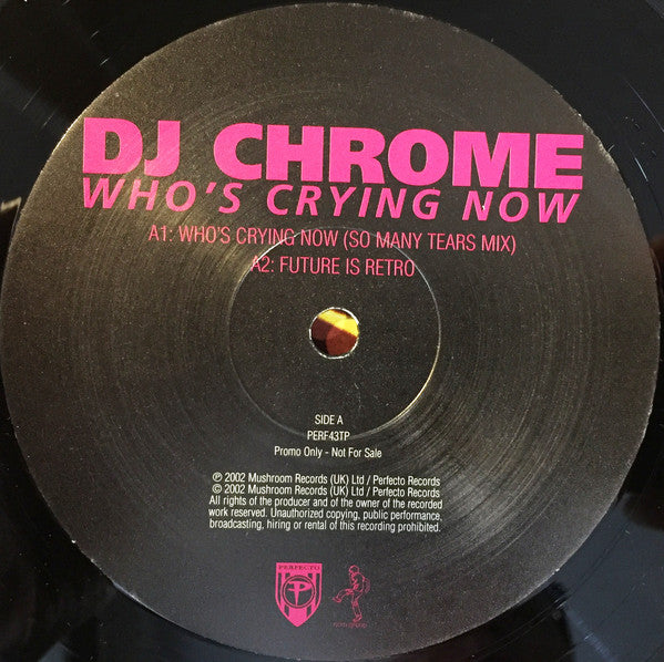 DJ Chrome : Who's Crying Now (2x12", Promo)