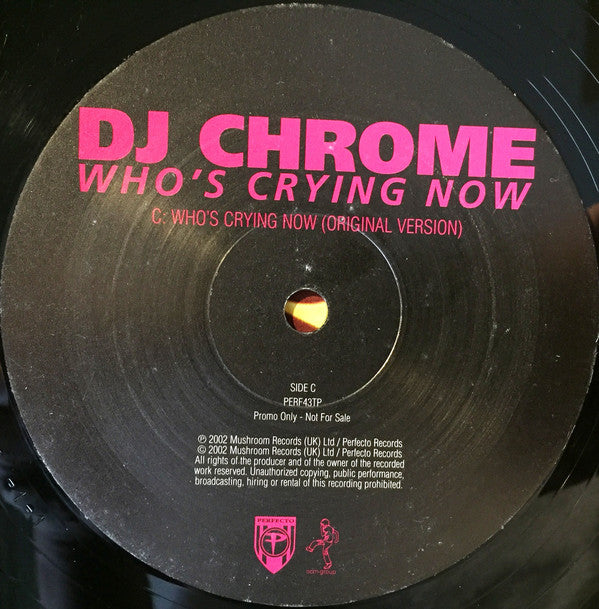 DJ Chrome : Who's Crying Now (2x12", Promo)