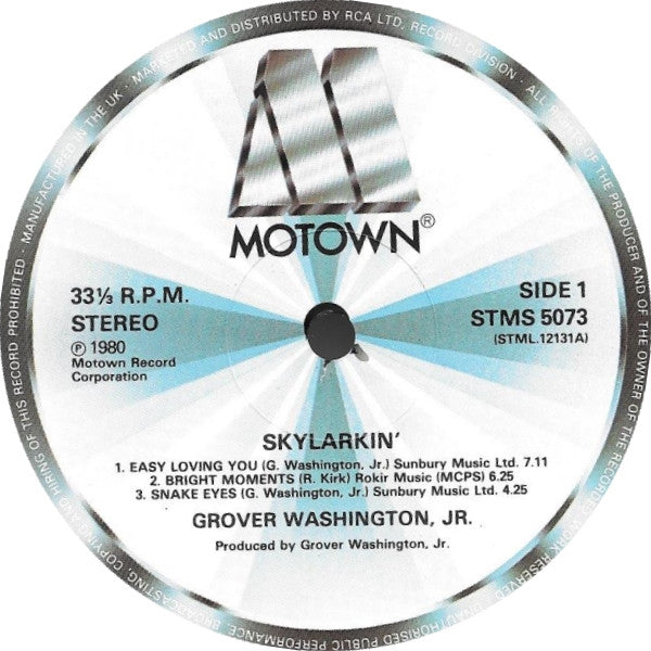 Grover Washington, Jr. : Skylarkin' (LP, Album, RE)