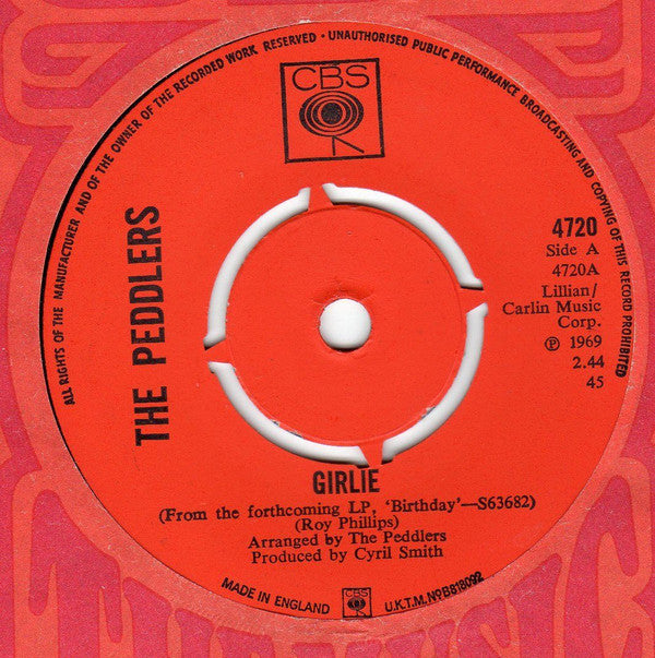 The Peddlers : Girlie / P.S. I Love You (7", Single, 4-P)