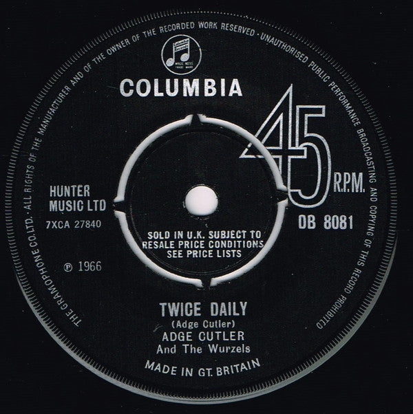 Adge Cutler & The Wurzels : Drink Up Thy Zider (7", Single, Pus)