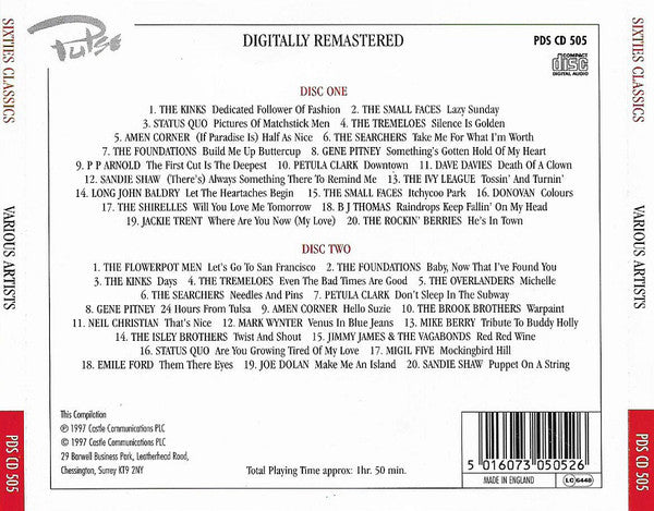 Various : Sixties Classics (2xCD, Comp, RM)