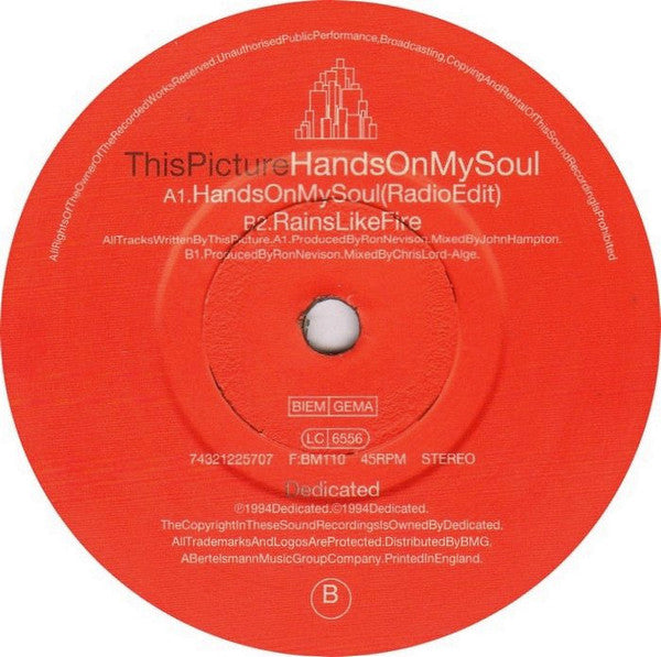 This Picture : Hands On My Soul (7")