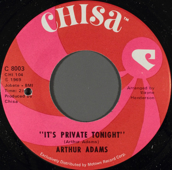 Arthur Adams : Let's Make Some Love / It's Private Tonight (7", Single, ARP)