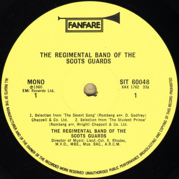 The Regimental Band Of The Scots Guards : The Regimental Band Of The Scots Guards (LP, Album, Mono)