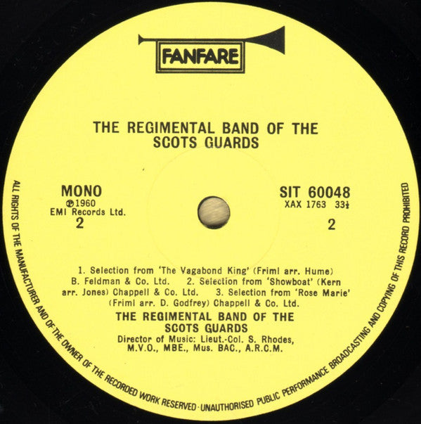 The Regimental Band Of The Scots Guards : The Regimental Band Of The Scots Guards (LP, Album, Mono)