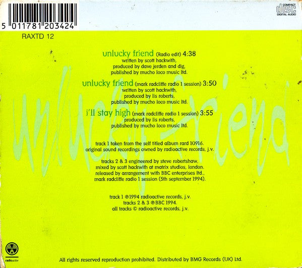 Dig : Unlucky Friend (CD, Single, CD1)