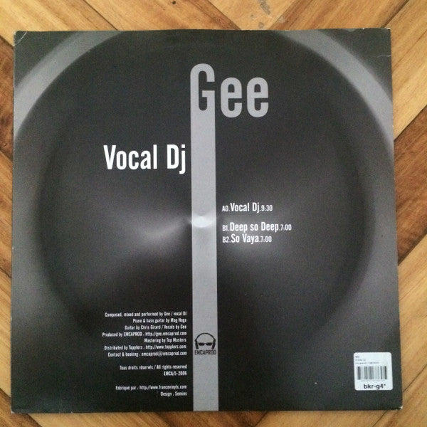 Gee : Vocal DJ (12")