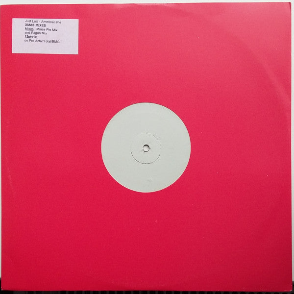 Just Luis : American Pie XMAS MIXES (12", W/Lbl)