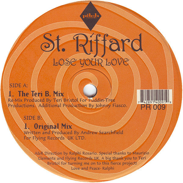 Saint Riffard : Lose Your Love (12")