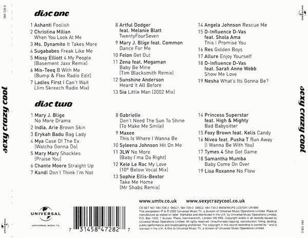 Various : Sexy Crazy Cool (38 Female R&B Summer Hits) (2xCD, Comp)