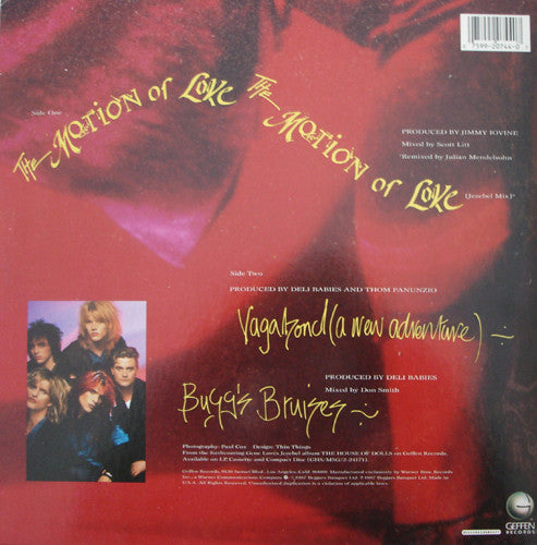Gene Loves Jezebel : The Motion Of Love (12", Maxi)