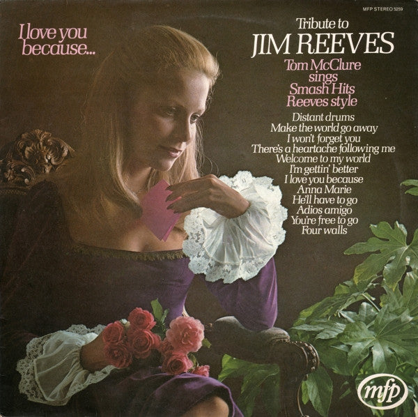 Tom McClure (2) : Tribute To Jim Reeves (LP, Album, Whi)