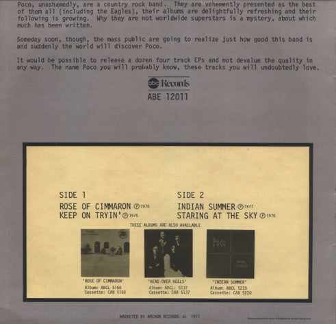 Poco (3) : Four Tracks From Poco (12")