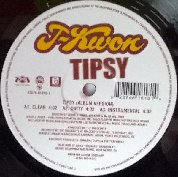 J-Kwon : Tipsy (12", Maxi, Promo)