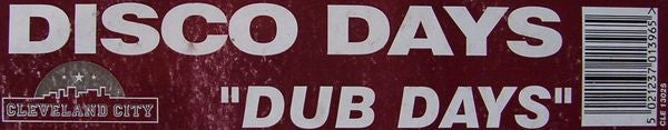 Disco Days : Dub Days (12")