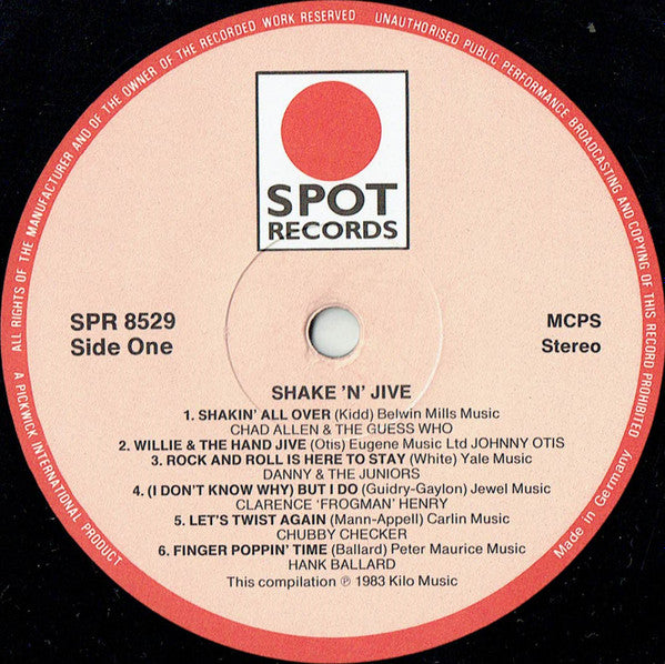 Various : Shake 'n' Jive (LP, Comp)