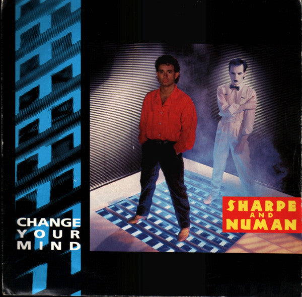 Sharpe & Numan : Change Your Mind (7", Single, Red)