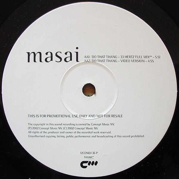 Masai : Do That Thang (12", Promo)