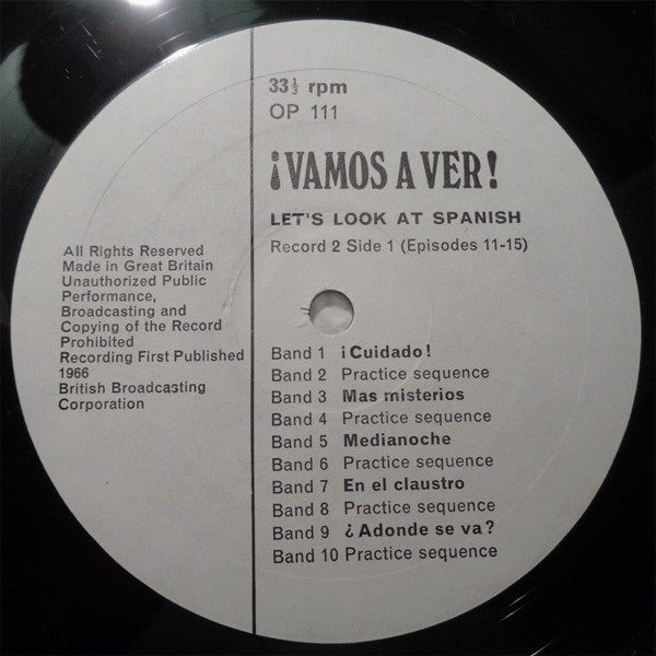 No Artist : ¡Vamos a Ver! Let's Look At Spanish Record 2 (LP)