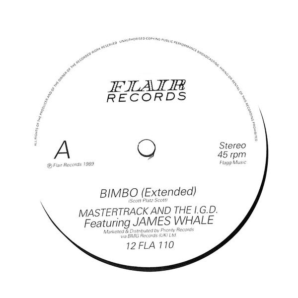 Mastertrack And The I.D.G Feat. James Whale : Bimbo (12", Single)
