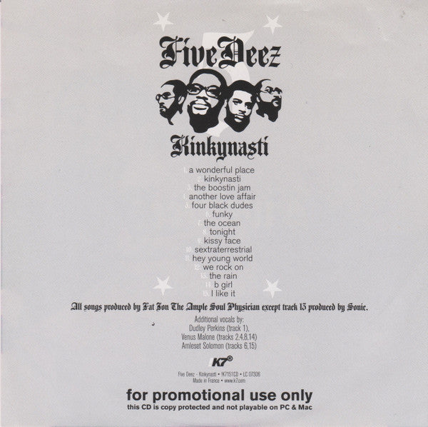 Five Deez : Kinkynasti (CD, Album, Promo, Pap)
