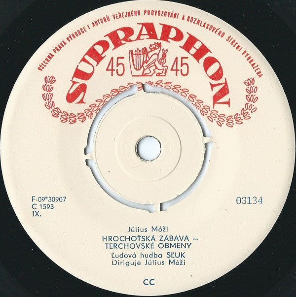 SĽUK's Popular Orchestra : Išla Žena Do Mlyna (7", EP, Mono)