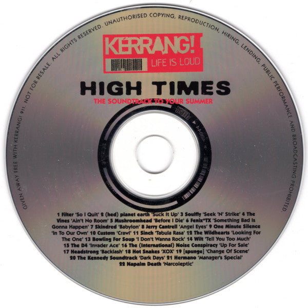Various : High Times: The Soundtrack To Your Summer (CD, Comp)