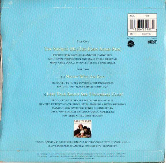 Salt 'N' Pepa : You Showed Me (7", Single)