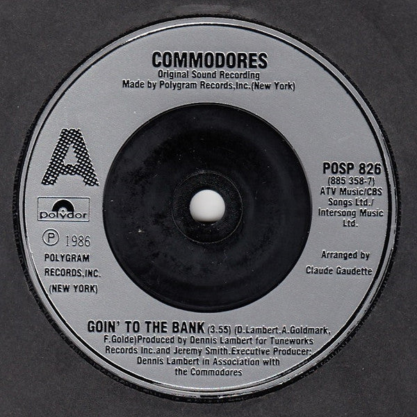 Commodores : Goin' To The Bank (7")