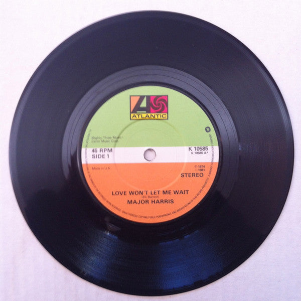 Major Harris : Love Won't Let Me Wait / After Lovin' You (7", Single, RE)