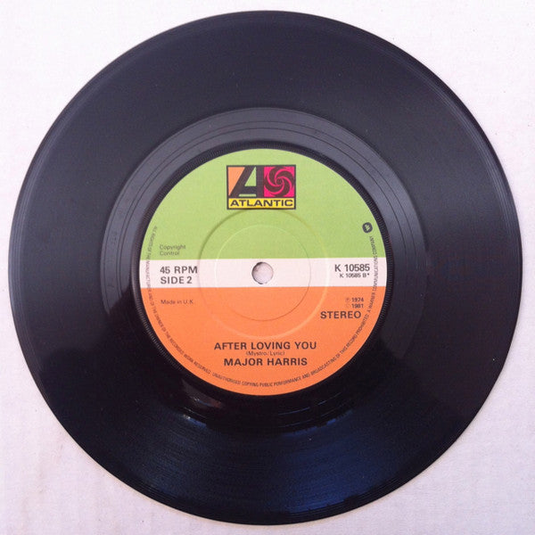 Major Harris : Love Won't Let Me Wait / After Lovin' You (7", Single, RE)