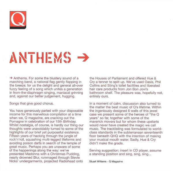 Various : Q Anthems (2xCD, Comp)