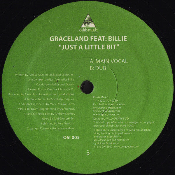 Graceland Feat: Billie : Just A Little Bit (12")
