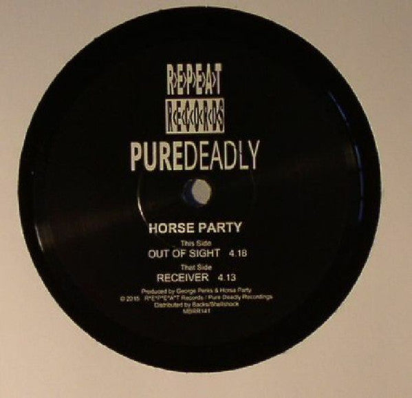 Horse Party : Out Of Sight (7", Single)