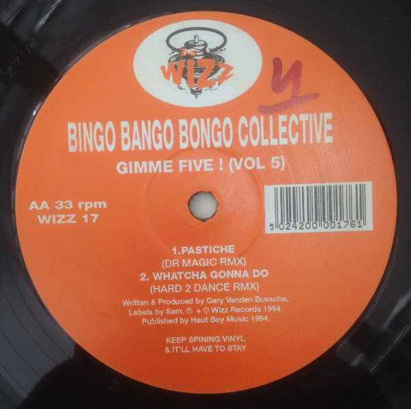 Bingo Bango Bongo Collective : Gimme Five ! (Vol 5) (12")
