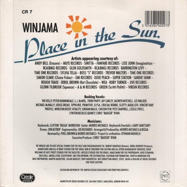 Winjama : Place In The Sun (7")