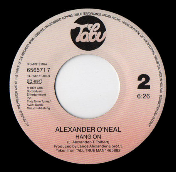 Alexander O'Neal : All True Man (7", Single)