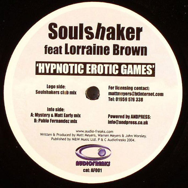 Soulshaker : Hypnotic Erotic Games (12")