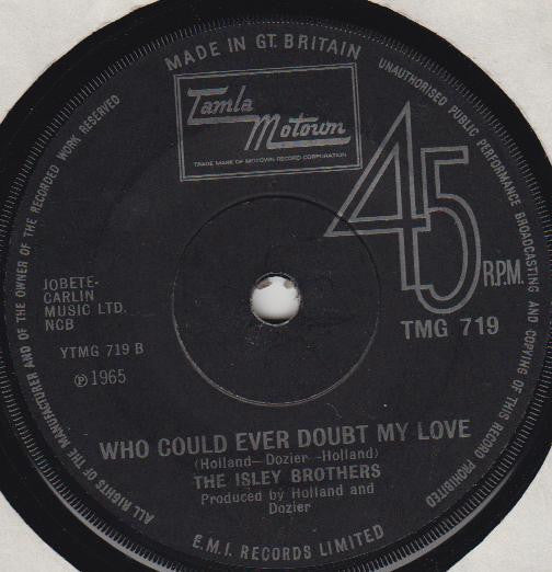 The Isley Brothers : Take Some Time Out For Love (7", Single, RE)