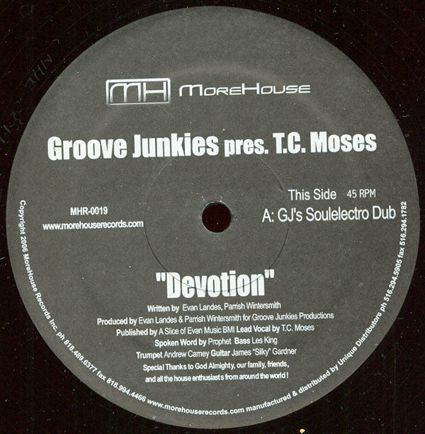 Groove Junkies pres. T.C. Moses : Devotion (12")