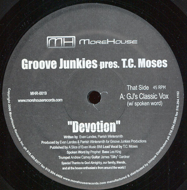 Groove Junkies pres. T.C. Moses : Devotion (12")