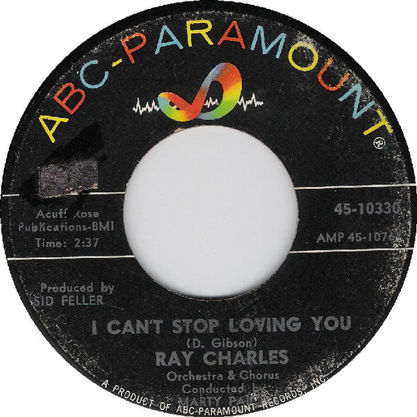 Ray Charles : I Can't Stop Loving You / Born To Lose (7")
